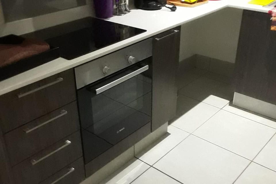 Apartment | Private kitchen | Fridge, microwave, oven, stovetop