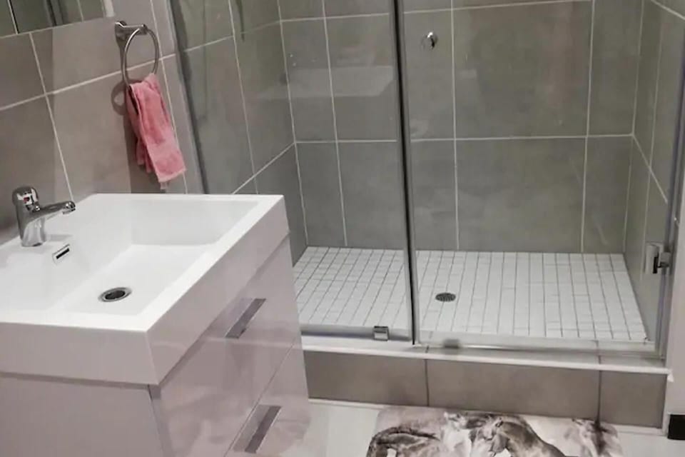 Apartment | Bathroom | Separate tub and shower, deep soaking tub, towels, toilet paper