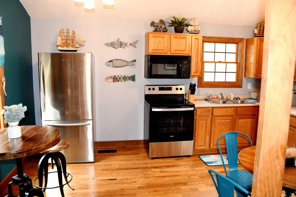 kitchen with new appliances