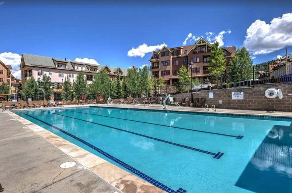 Outdoor heated pool