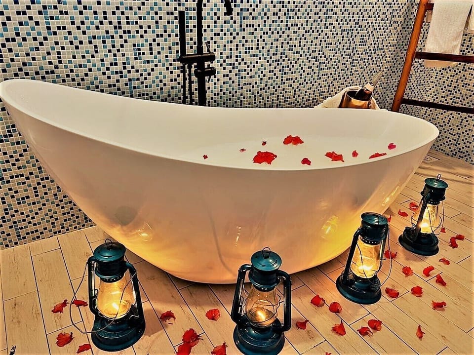 Towels, soap, toilet paper