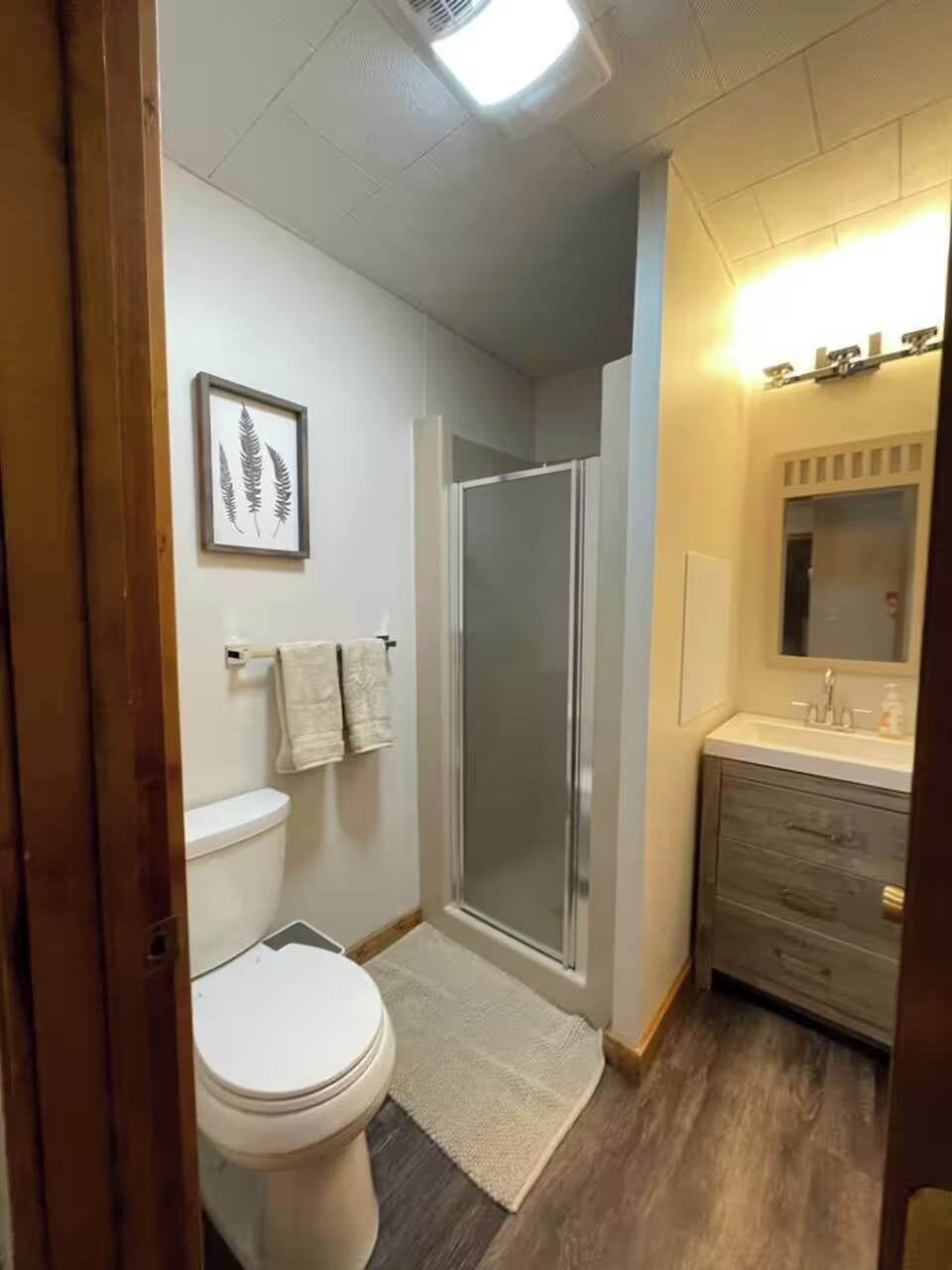 Full bathroom with walk in shower