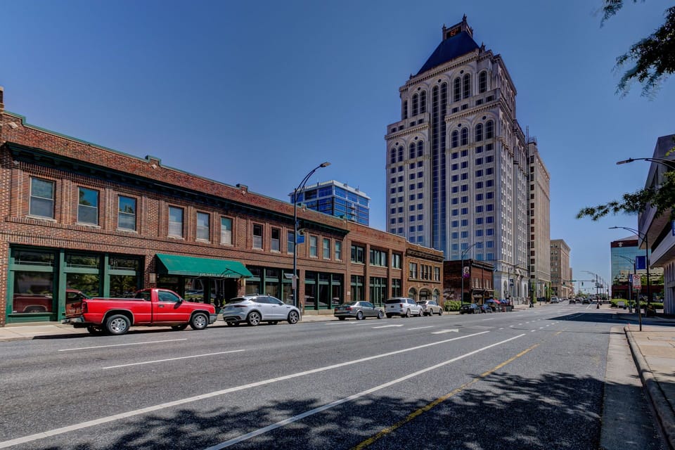Market Street view of condo building.