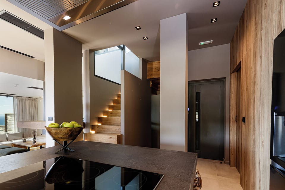 Omma VIlla also provides an elevator!