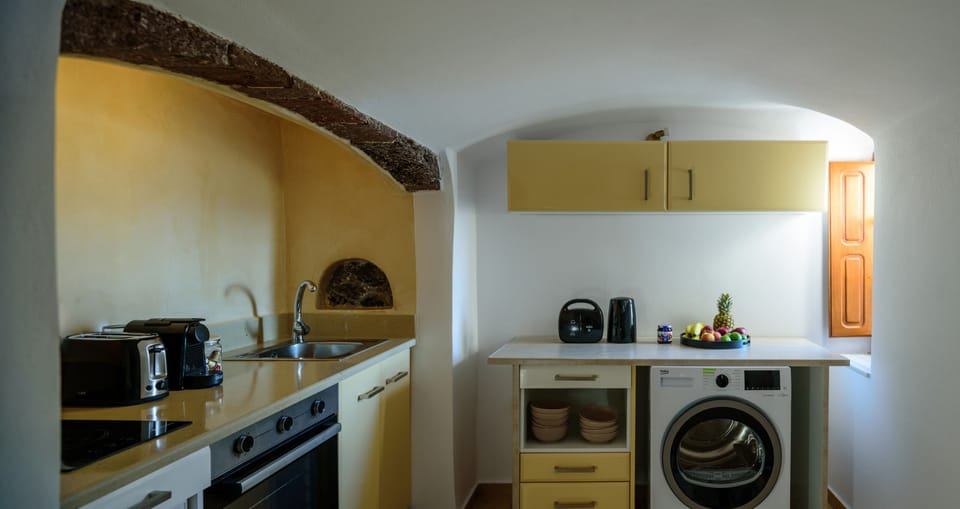 Luxury Villa | Private kitchen | Fridge, microwave, oven, stovetop
