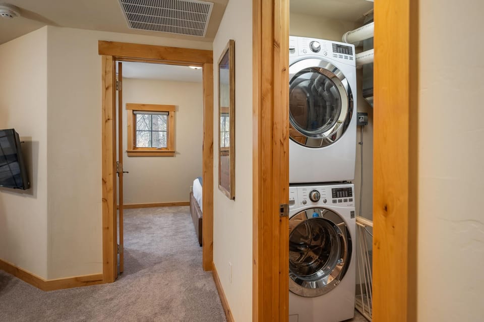 Washer/dryer in home (lower level)