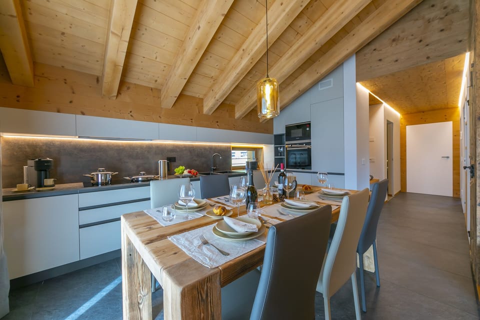 Kitchen and dining area