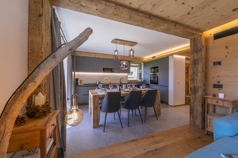 Kitchen and dining area