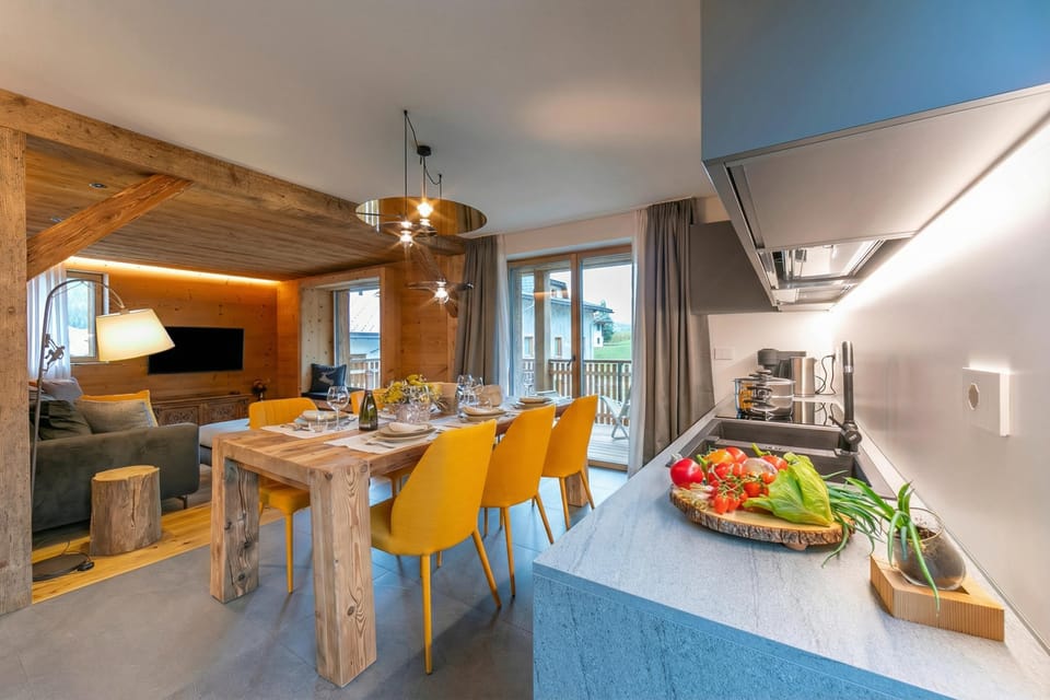 Kitchen and dining area