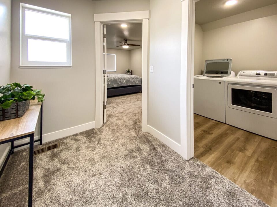 Convenient upstairs laundry area just steps from the bedroom—easy access for everyday living.