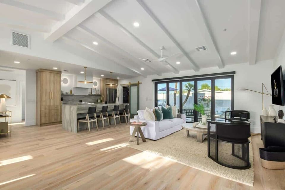 Light Wood Flooring and Bright White