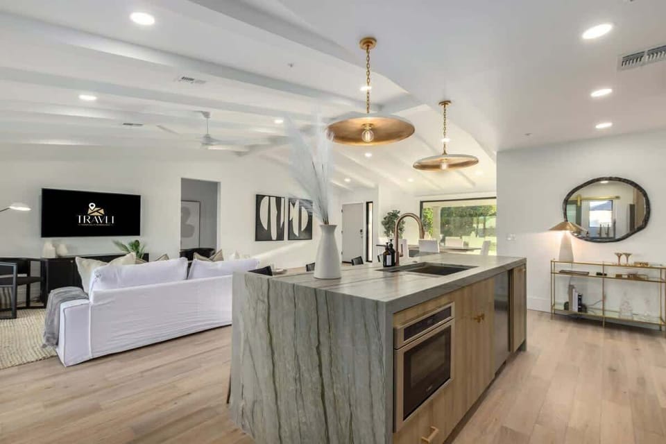 Massive Custom Island with Seating