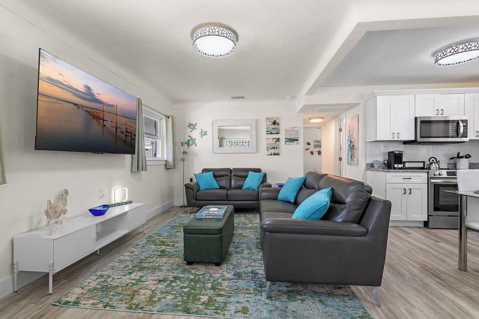 Sofa AND loveseat! With extra blanket in the storage ottoman!