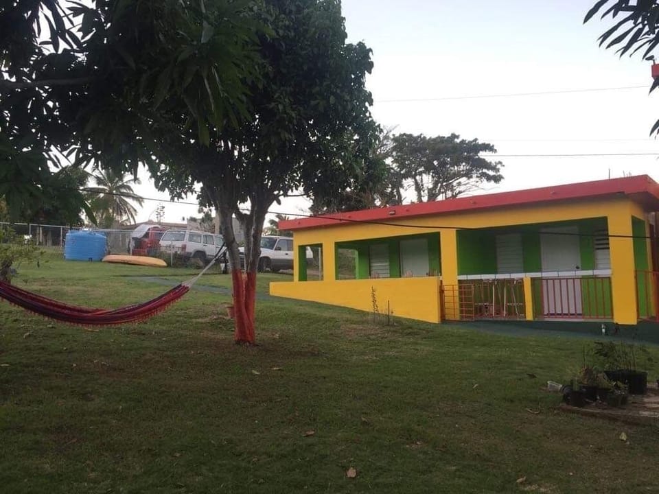 view of the studio from the yard