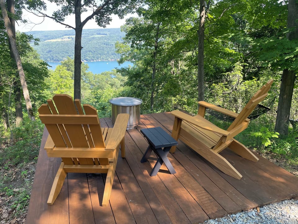 NEW!!  Lake View Deck Overlook.
NEW!!   Solo Stove Fireplace