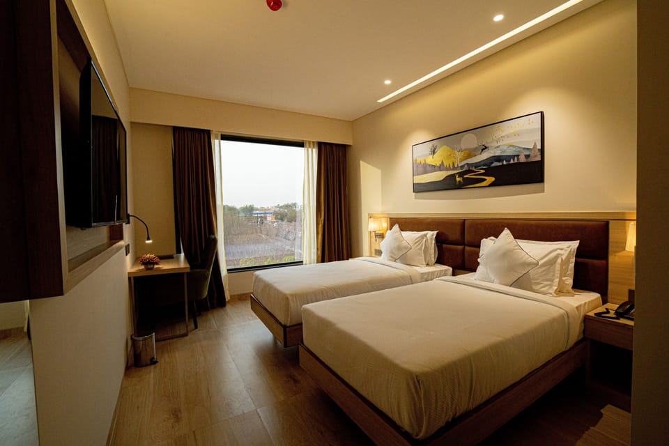 Executive Twin Room | Individually furnished, desk, soundproofing, free WiFi