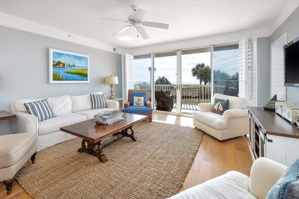Saint Simons Grand 126 - Private Balcony Access from Open Concept Living Space