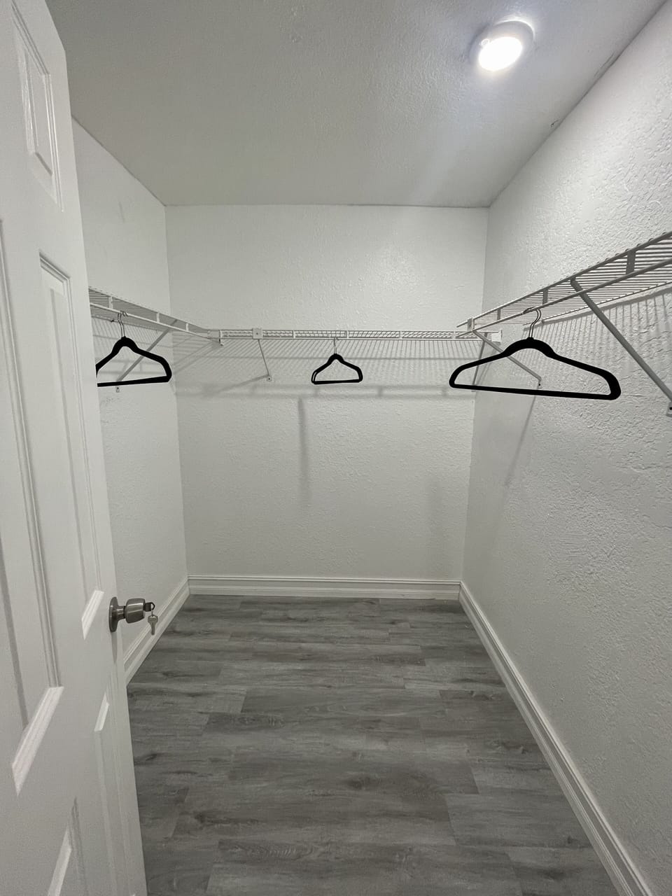 Large closet with ironing board and iron for longer stays!