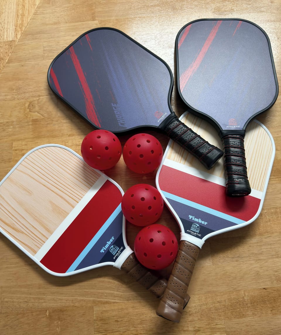 Pickle Ball Paddles and Balls included