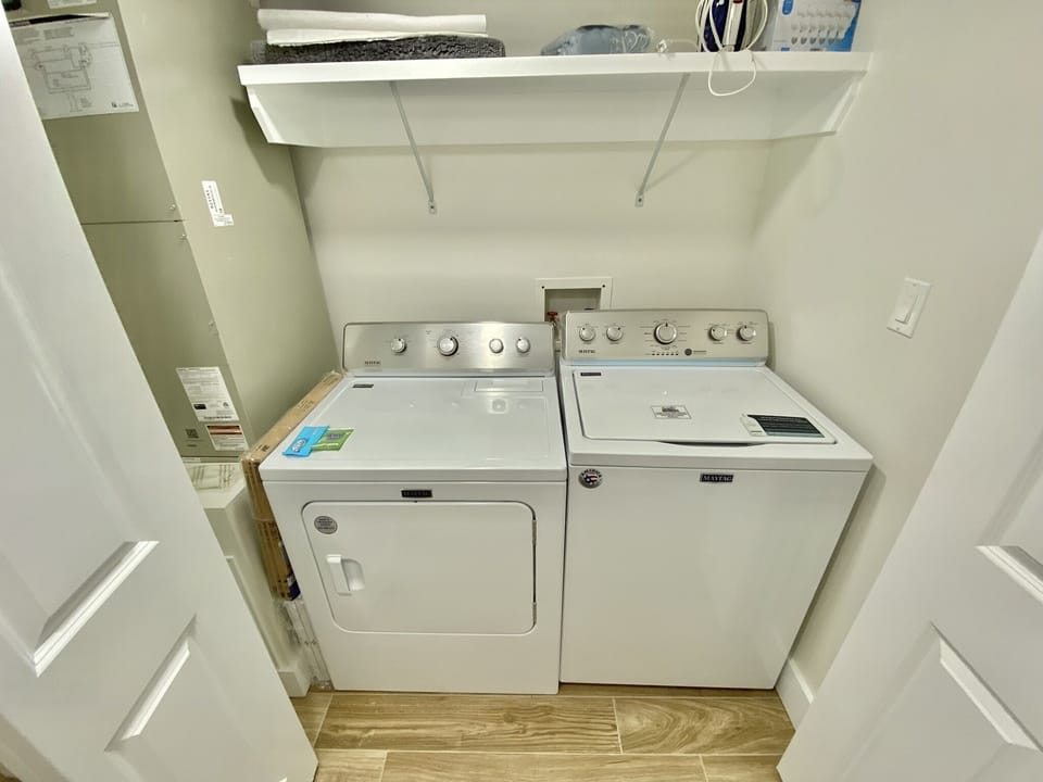 Full-sized washer and dryer
