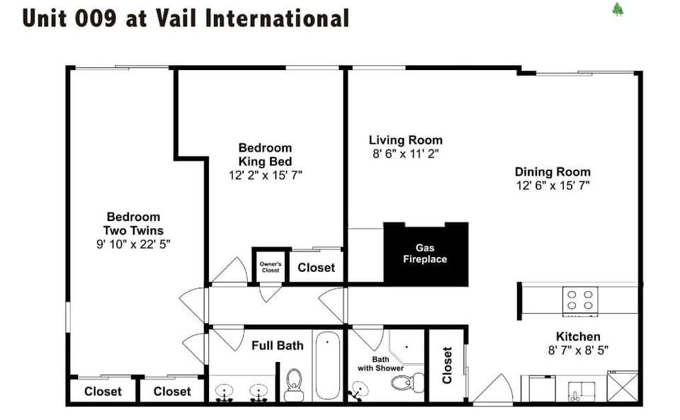 Condo, 2 Bedrooms | Floor plan