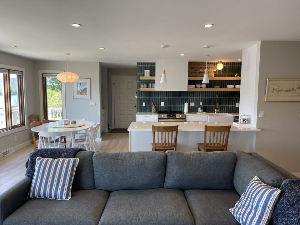 Open concept for large group fun. 