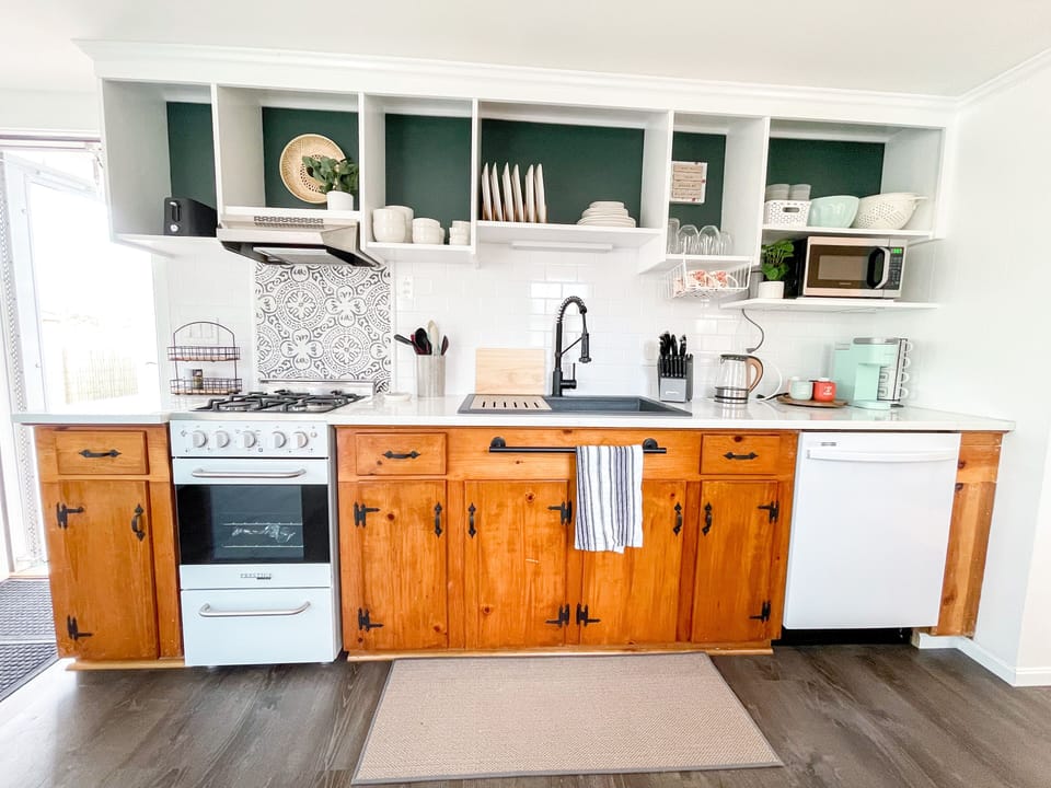 Open kitchen with all the amenities you need to make a meal
