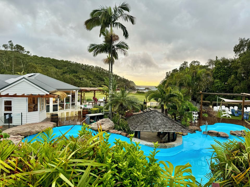 Aanuka Beach Resort View to Diggers Beach