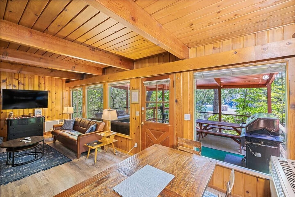 Lake views from the whole backside of the house!