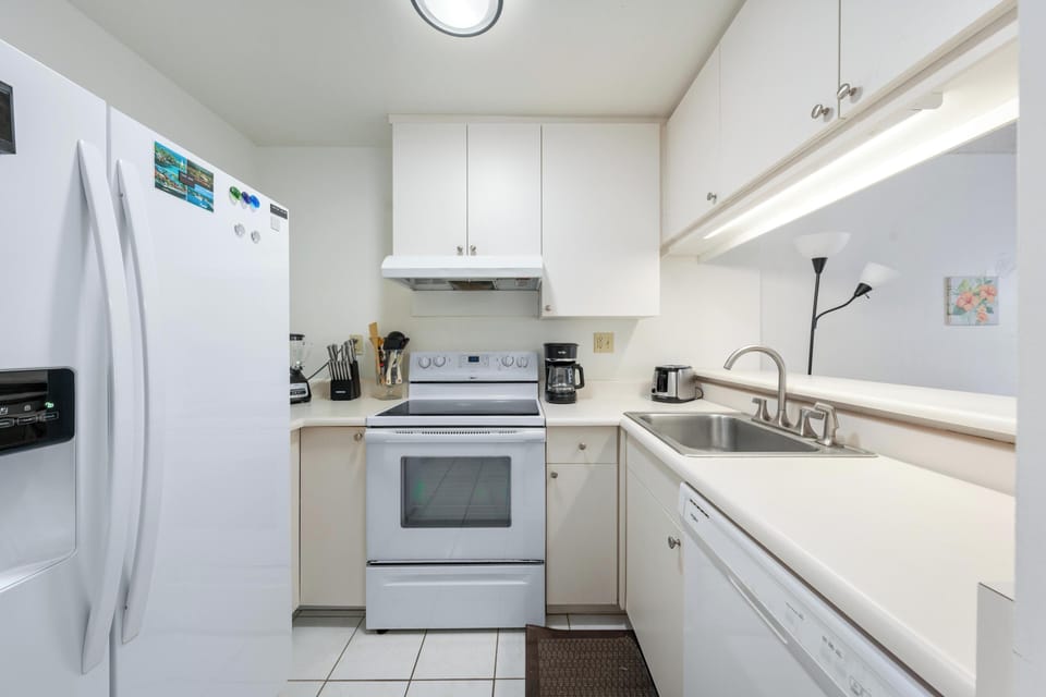 Kitchen stocked with all the gadgets needed