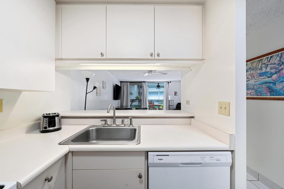 View towards living area from kitchen