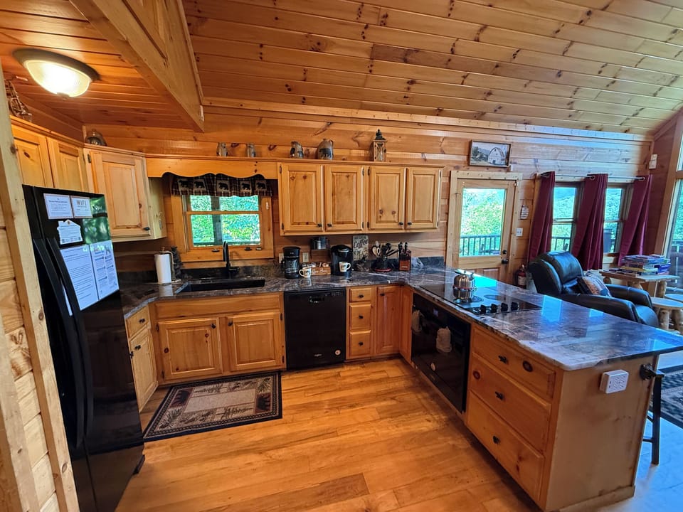 Fully stocked kitchen