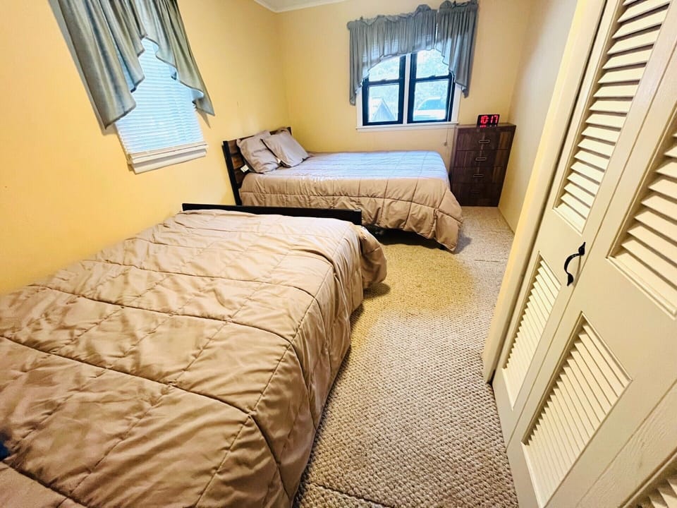 Bedroom 4 located off living room, Queen and Full beds w large Closet 