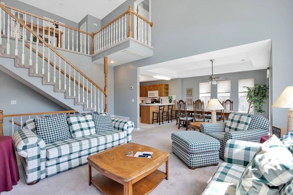 Spacious living area for you and your group to enjoy