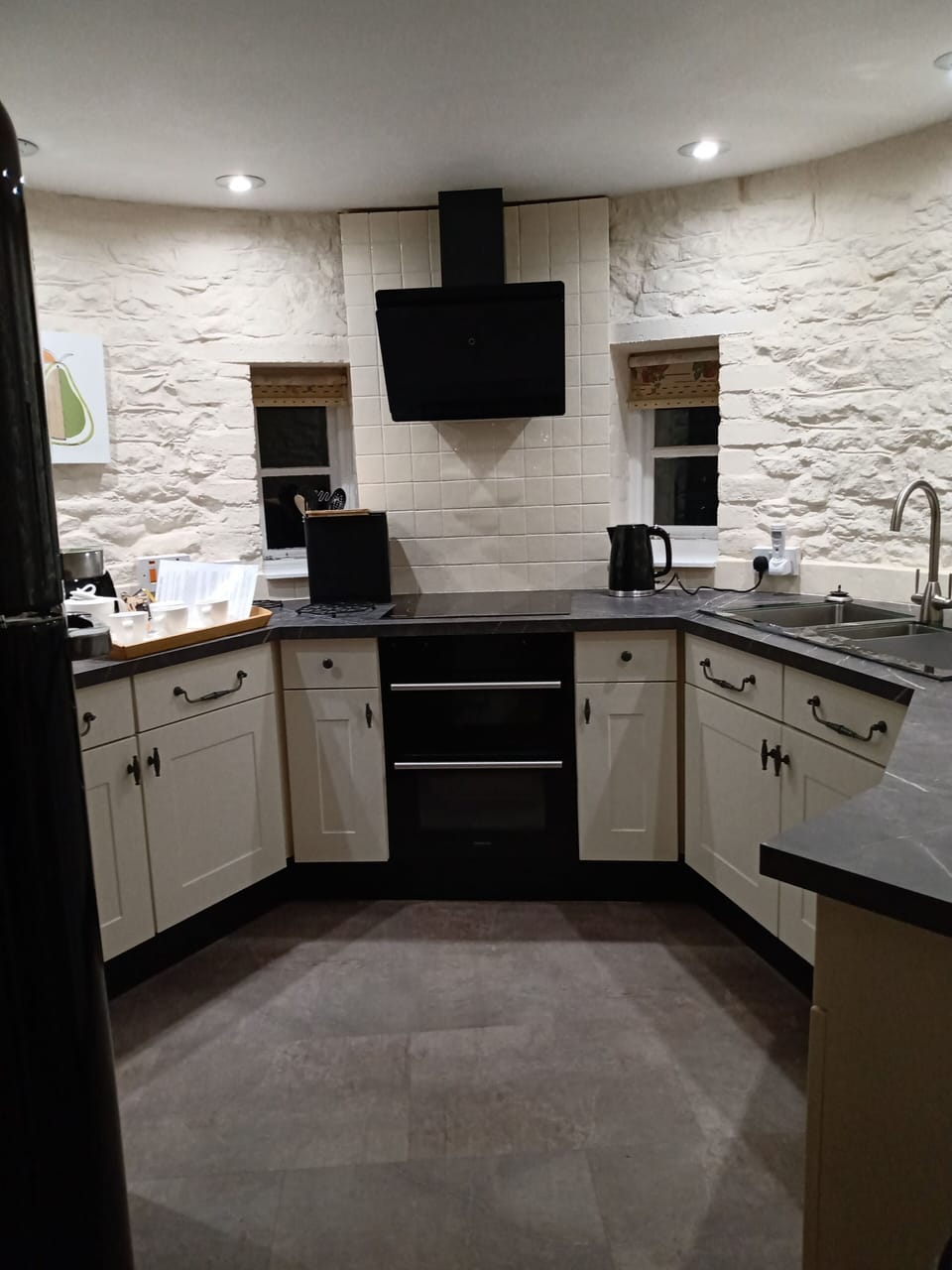 Old Hop Kiln circular kitchen (evening)