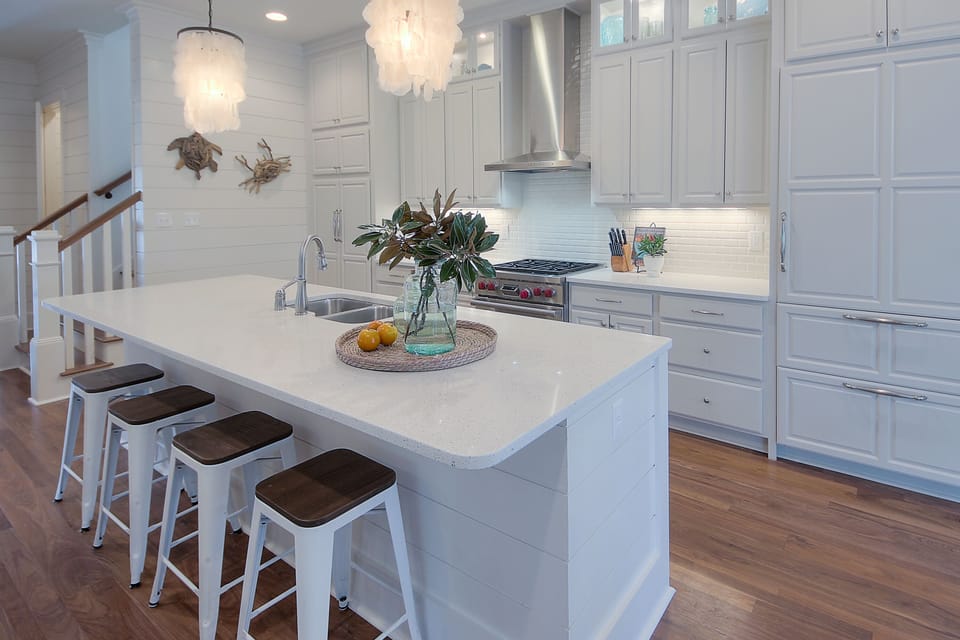Large kitchen with Wolf Range & Sub Zero Refrigerator 