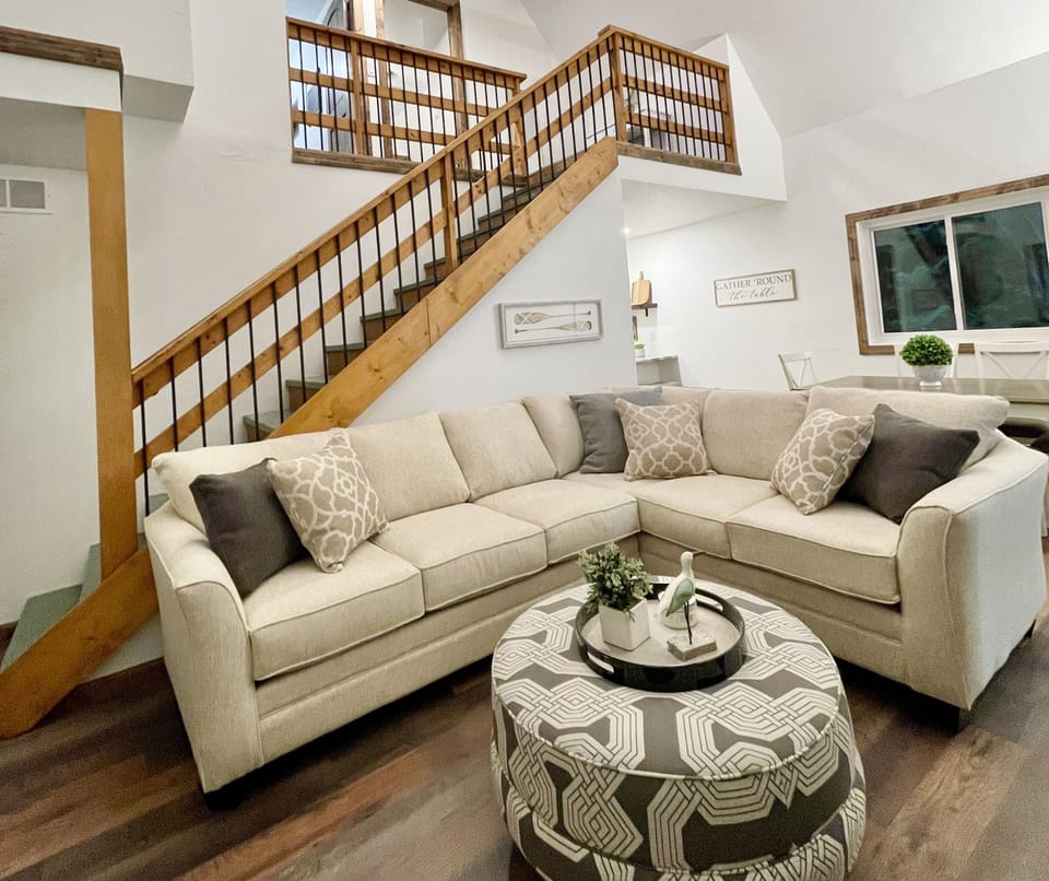 Large open loft living room 