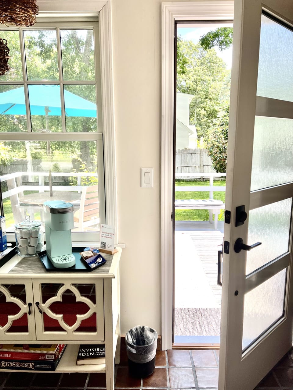 Exit from breezeway to your back deck