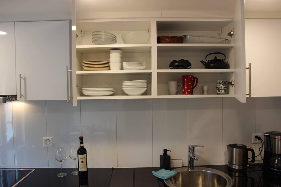 Apartment, 1 Bedroom, City View | Private kitchen | Microwave, coffee/tea maker