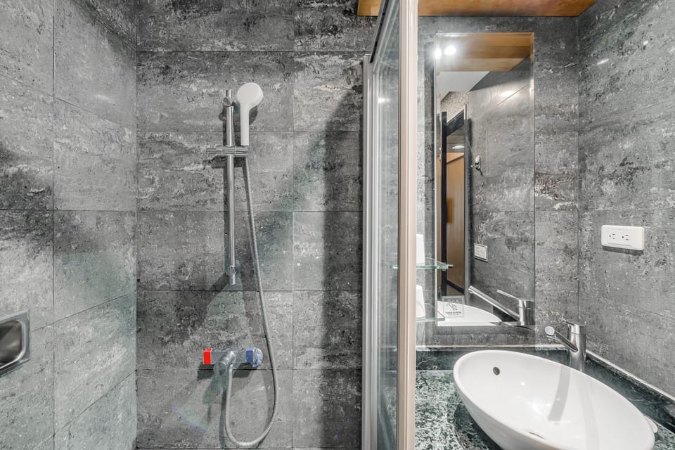 Deluxe Twin Room | Bathroom | Shower, hair dryer, towels, shampoo