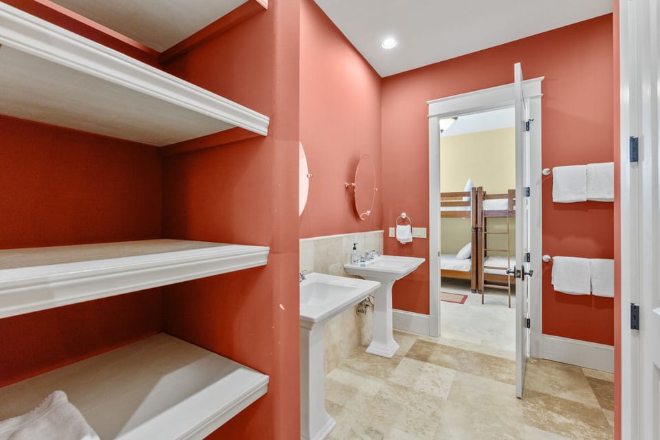 Bunk Room Bath with Double Sinks