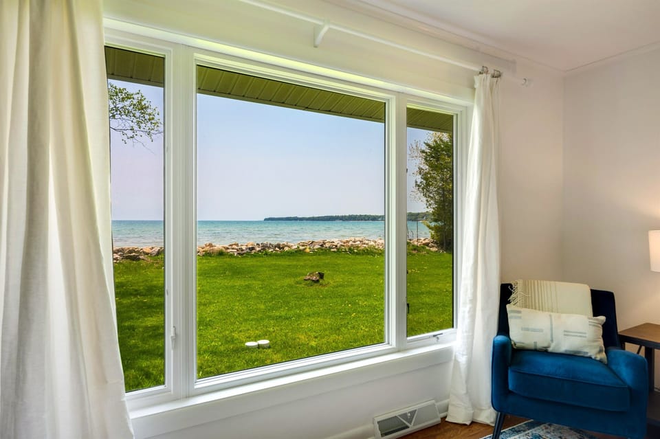 View to lake from Living Room