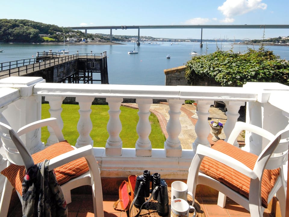 Balcony | Trinity Villa - Burton Ferry Holiday Cottages, Burton, nr Milford Haven
