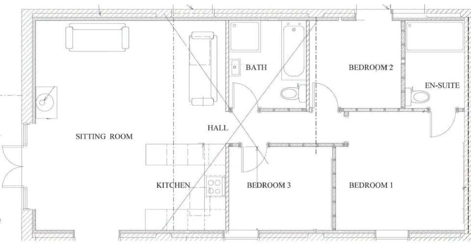 Floor plan | Holyoake Barns- The Old Stables - Holyoake Barns, Little Alne, near Wootton Wawen