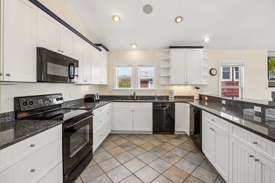 Whip up dinner in the large, well-appointed kitchen.