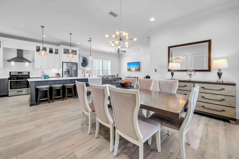 Directly Off of The Kitchen This Dining Room Seats 8.