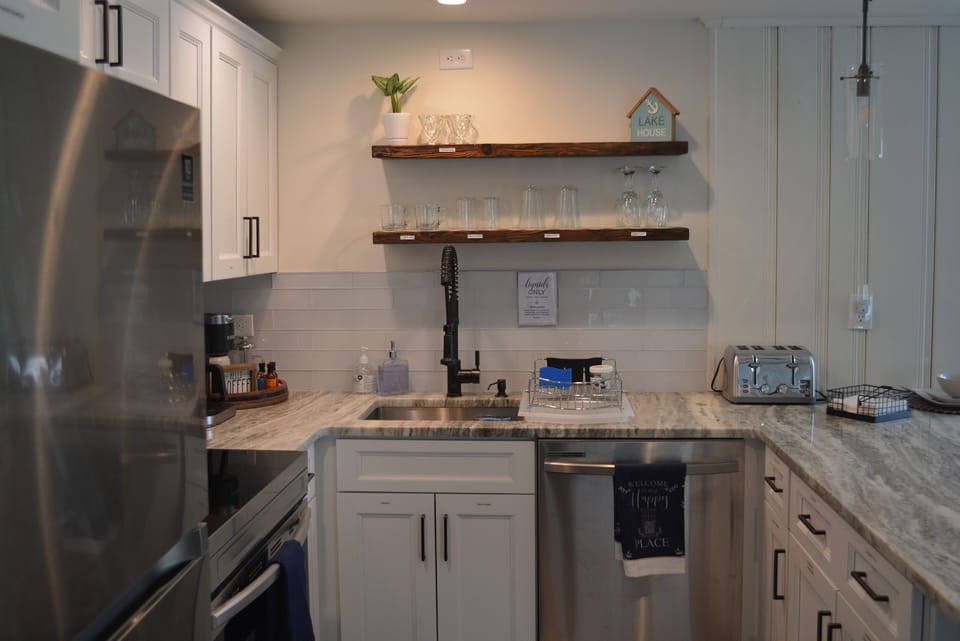 Fully stocked kitchen, we have all essential kitchen needs for you to cook!