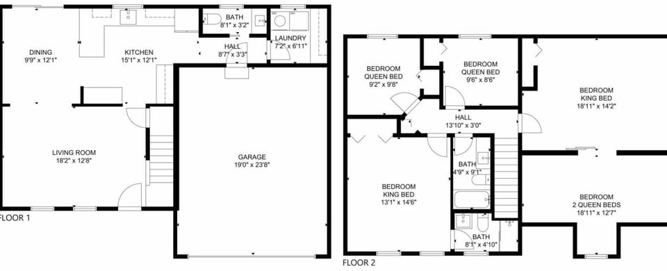 A detailed floor plan of Kef House.