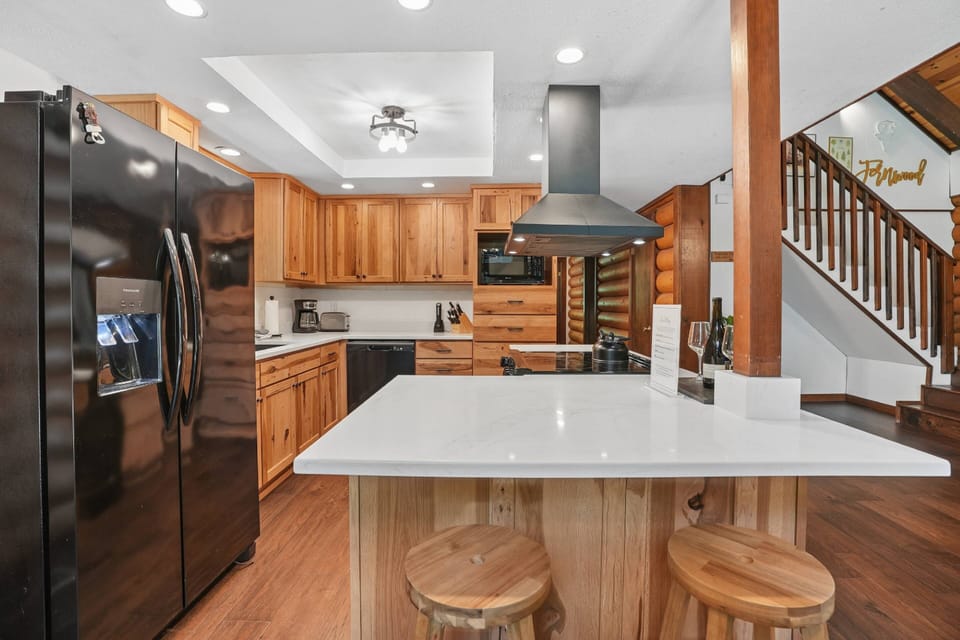 The gorgeous kitchen has ample counter space!