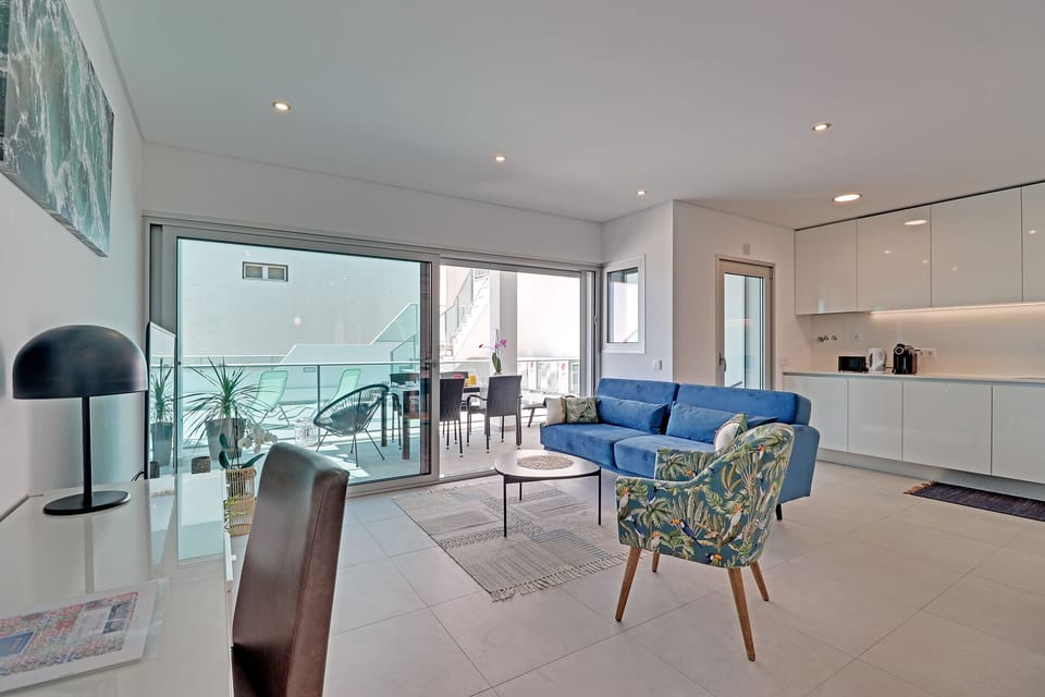 Living area, chic and modern